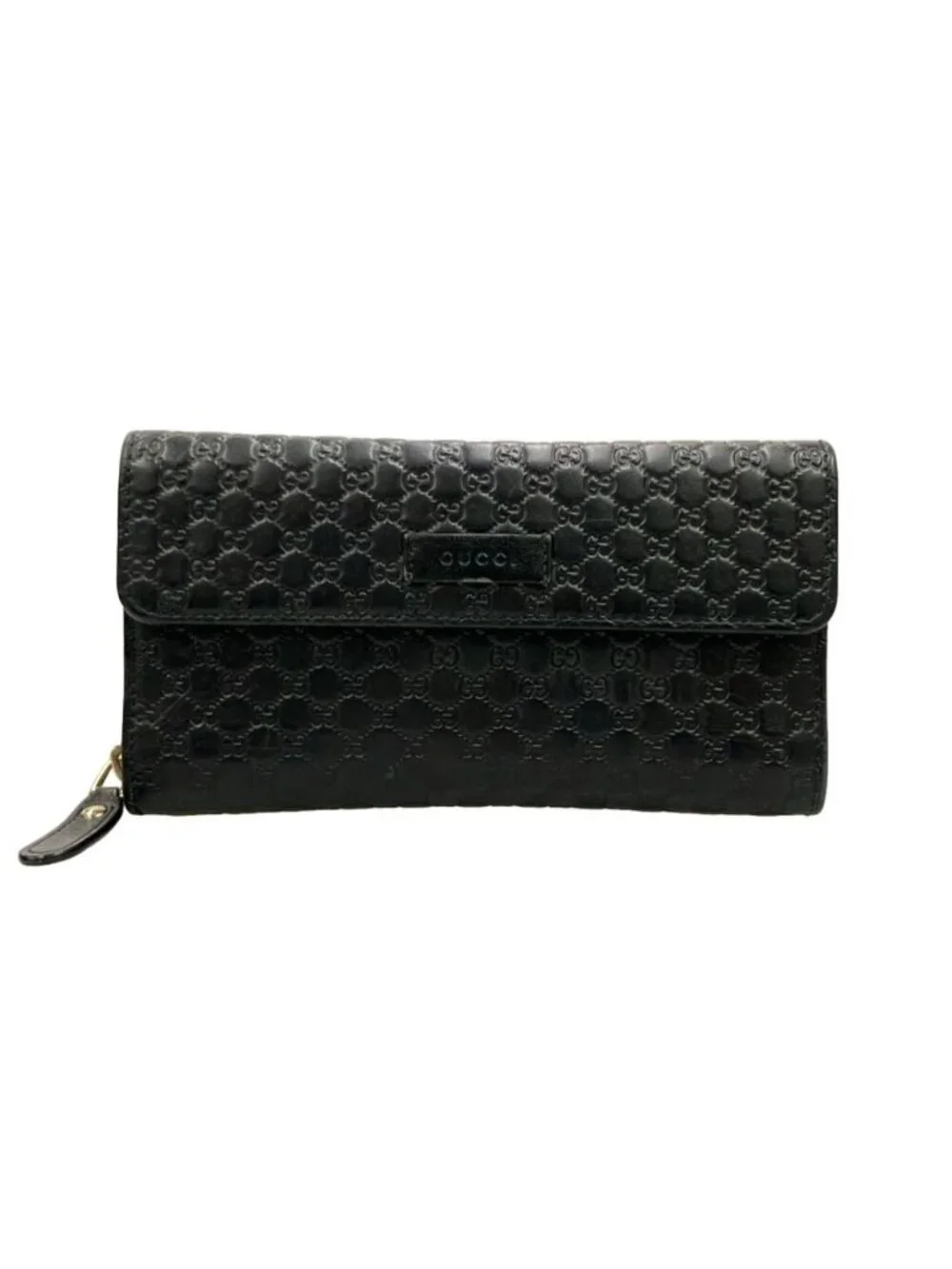 Gucci Zip Around Bifold Wallet Microguccissima